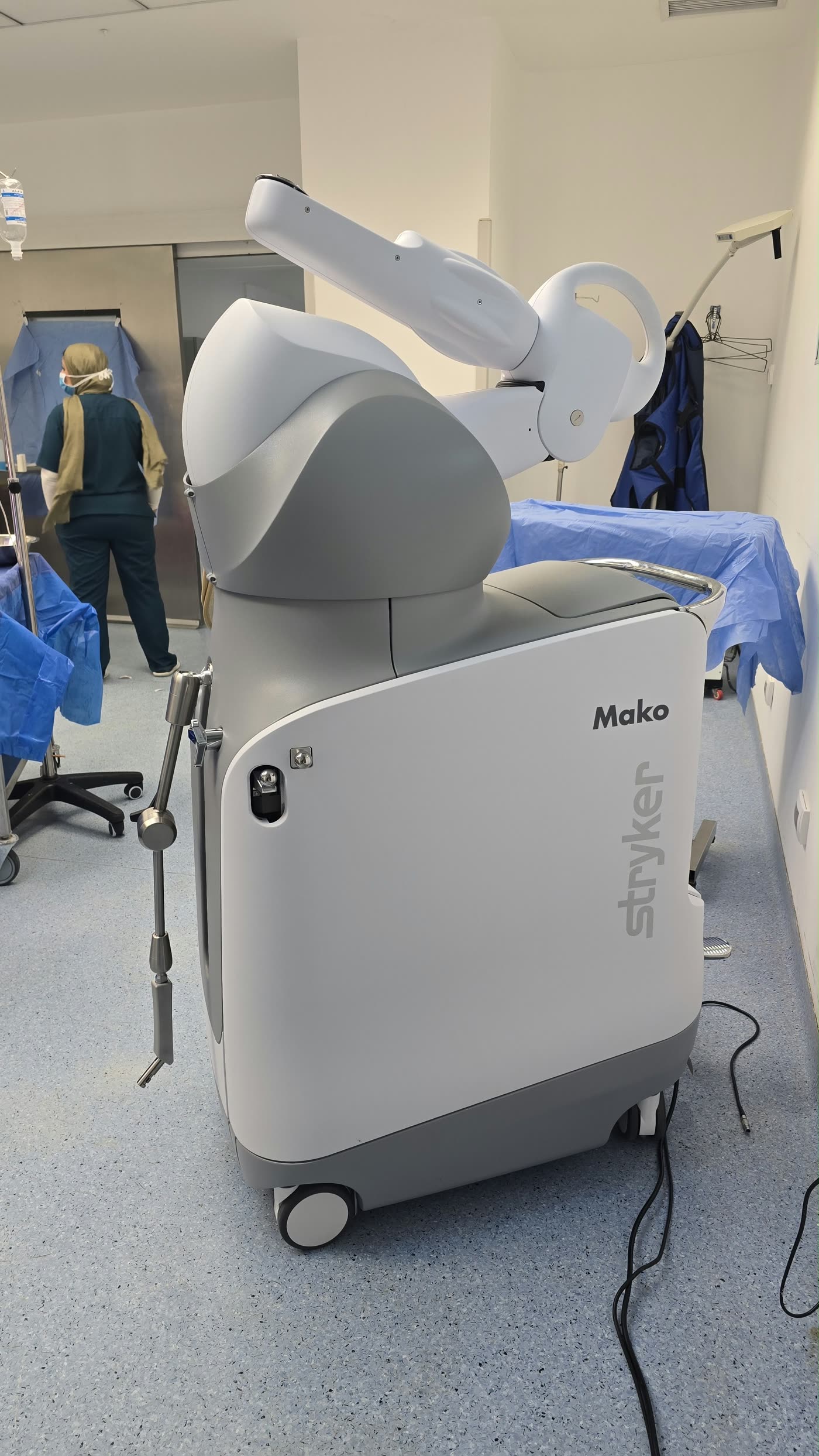 El-Ahlyia's Mako SmartRobotics system installed and in active clinical use in an Egyptian hospital operating room.